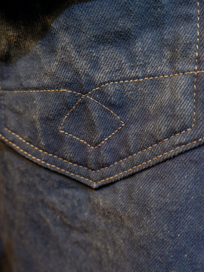 INDIGOFERA × the LowDown x Blaudruck Koo` Copeland Denim Jacket „Pink“ – Indigo Overdye