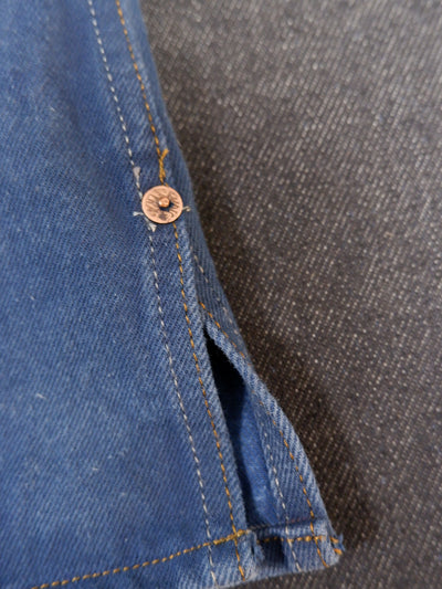 INDIGOFERA × the LowDown x Blaudruck Koo` Copeland Denim Jacket „Pink“ – Indigo Overdye