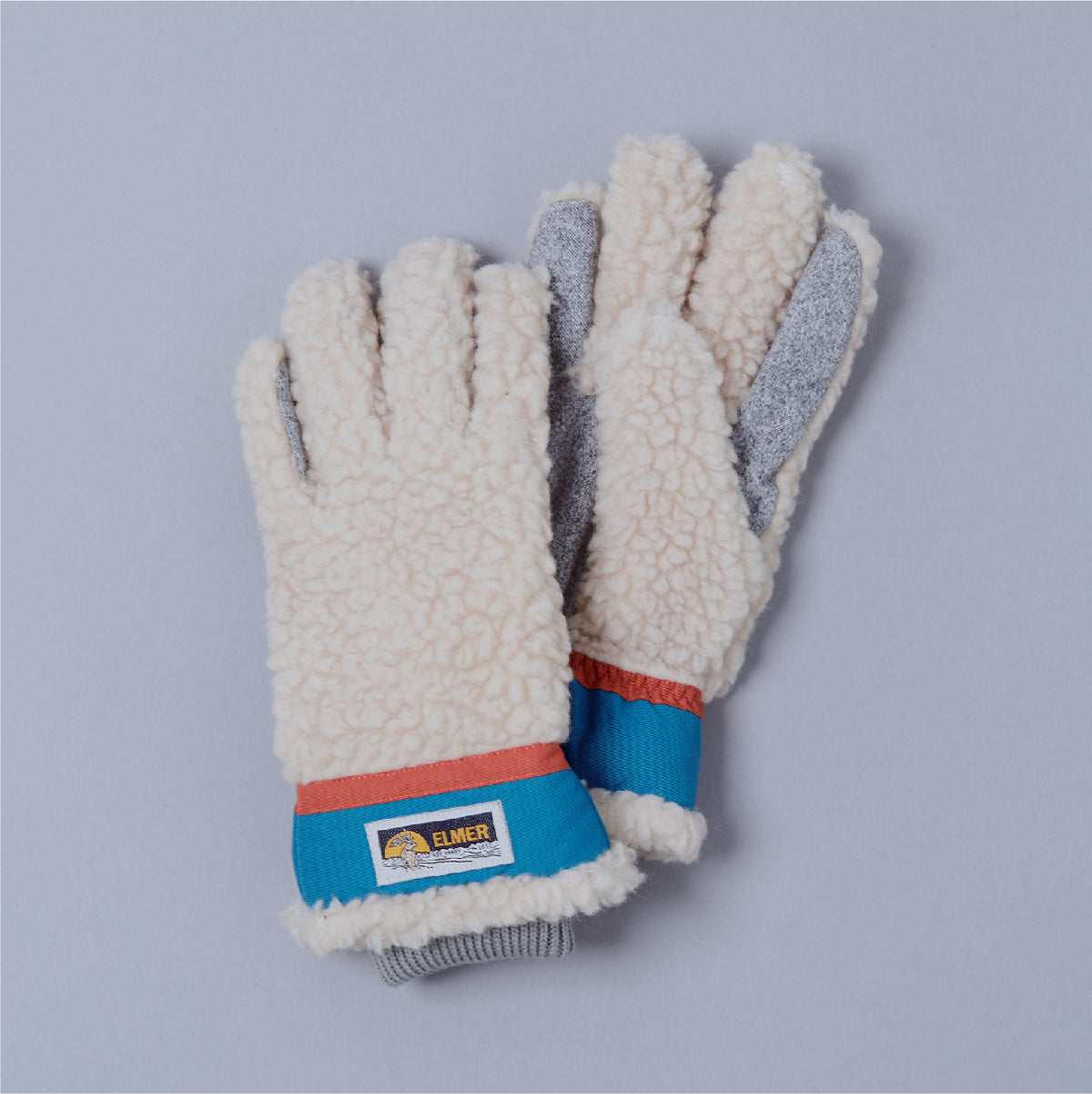 EM353 TEDDY GLOVE Beige/Blue