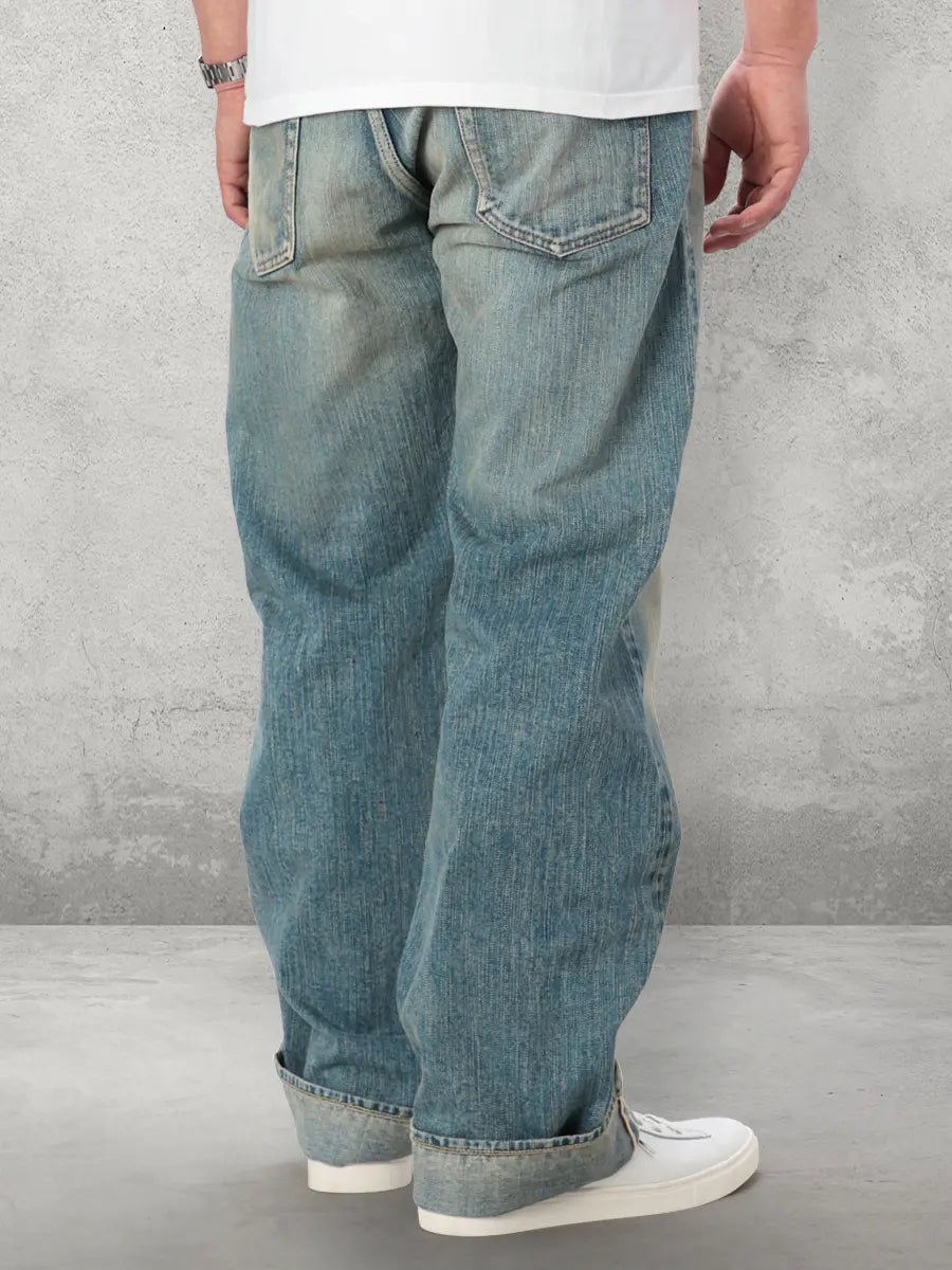 FN-D111C 14.5 oz Wide Straight Jeans