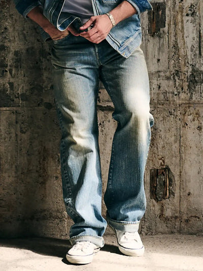 FN-D111C 14.5 oz Wide Straight Jeans