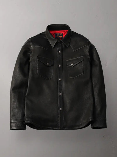 TFH-DEERSKIN WESTERN SHIRT FN‑LS‑DS004