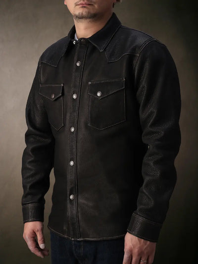 TFH-DEERSKIN WESTERN SHIRT FN‑LS‑DS004