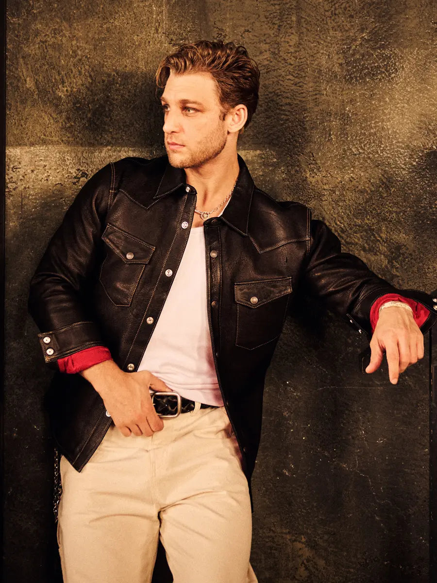 TFH-DEERSKIN WESTERN SHIRT FN‑LS‑DS004