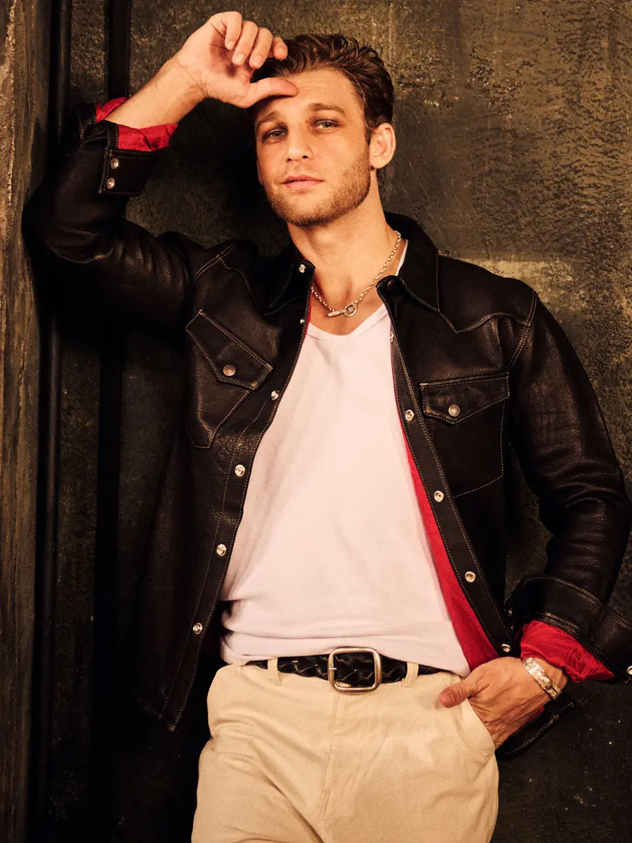 TFH-DEERSKIN WESTERN SHIRT FN‑LS‑DS004