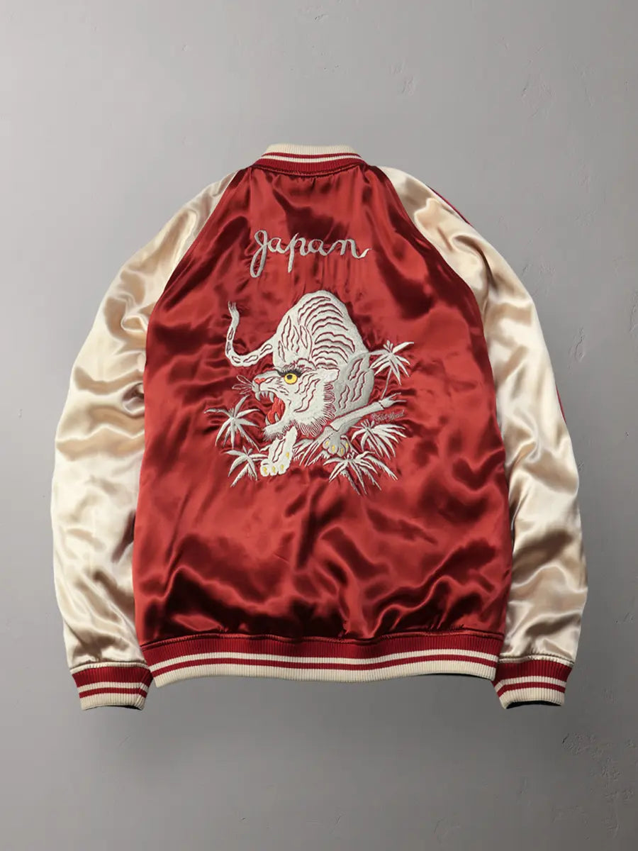 FN-OJ-SV006 Souvenir Jacket TIGER & FIVE-STORY PAGODA