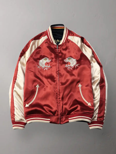 FN-OJ-SV006 Souvenir Jacket TIGER & FIVE-STORY PAGODA