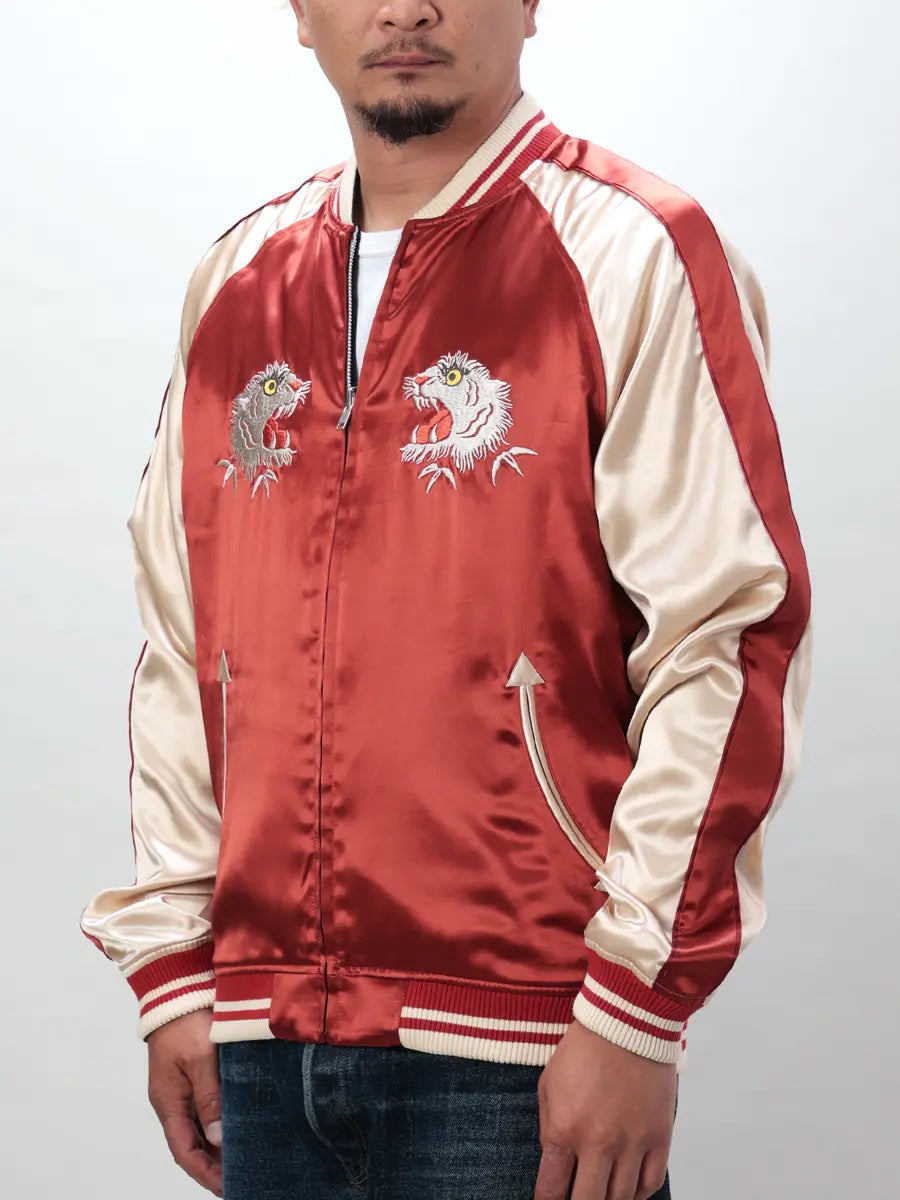 FN-OJ-SV006 Souvenir Jacket TIGER & FIVE-STORY PAGODA