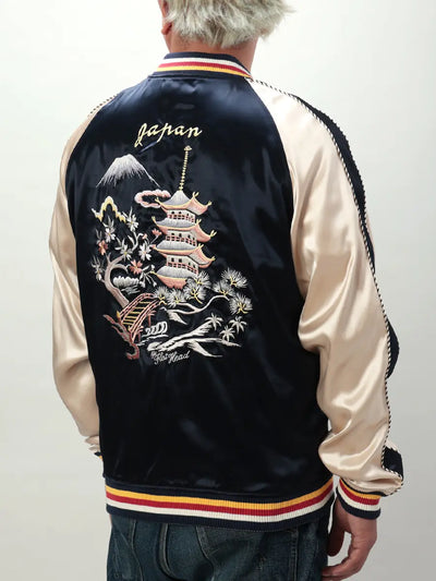 FN-OJ-SV006 Souvenir Jacket TIGER & FIVE-STORY PAGODA