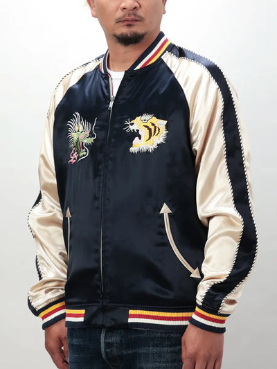 FN-OJ-SV006 Souvenir Jacket TIGER & FIVE-STORY PAGODA