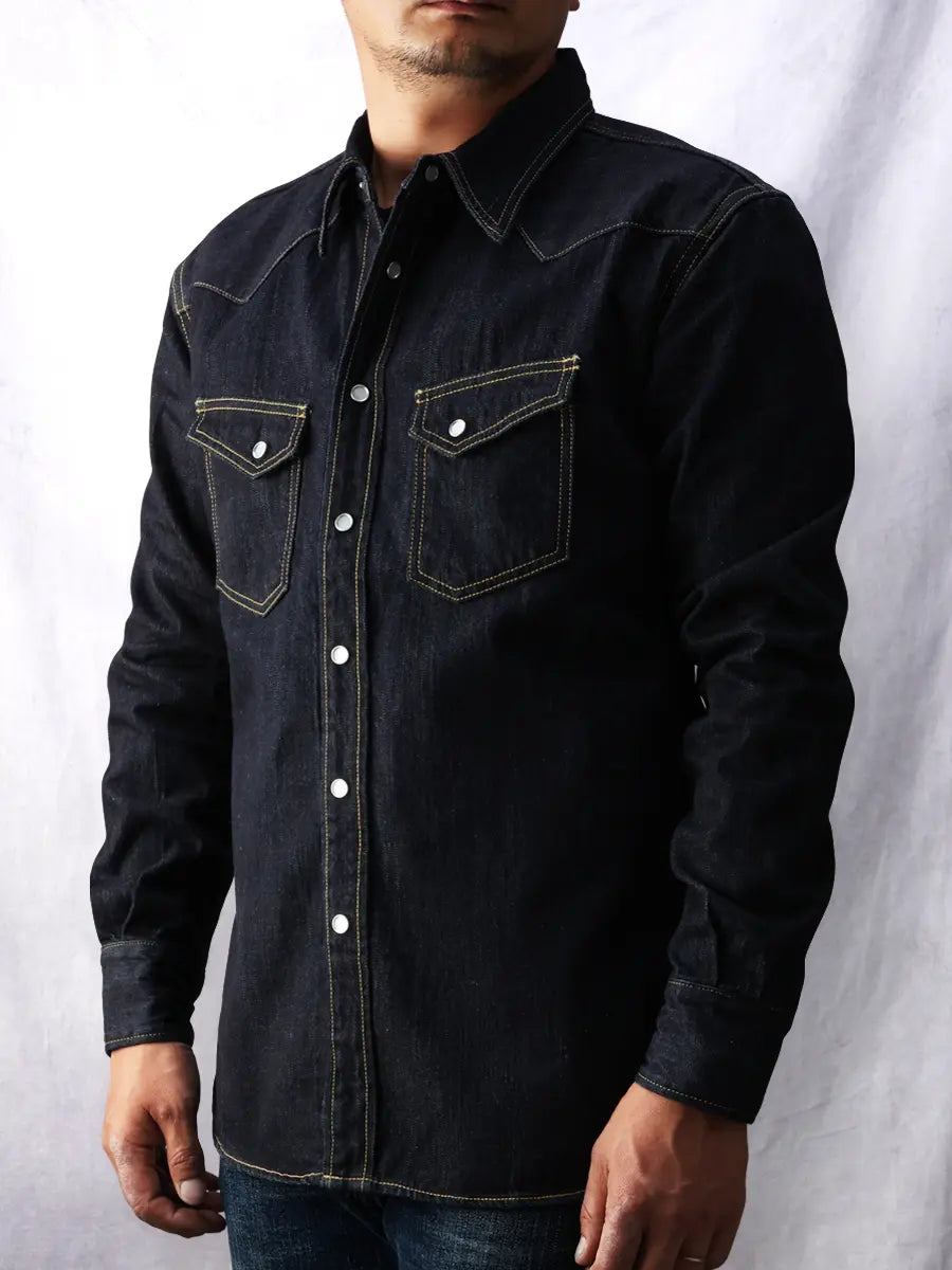 FN-SDW-001L 10oz DENIM WESTERN SHIRT