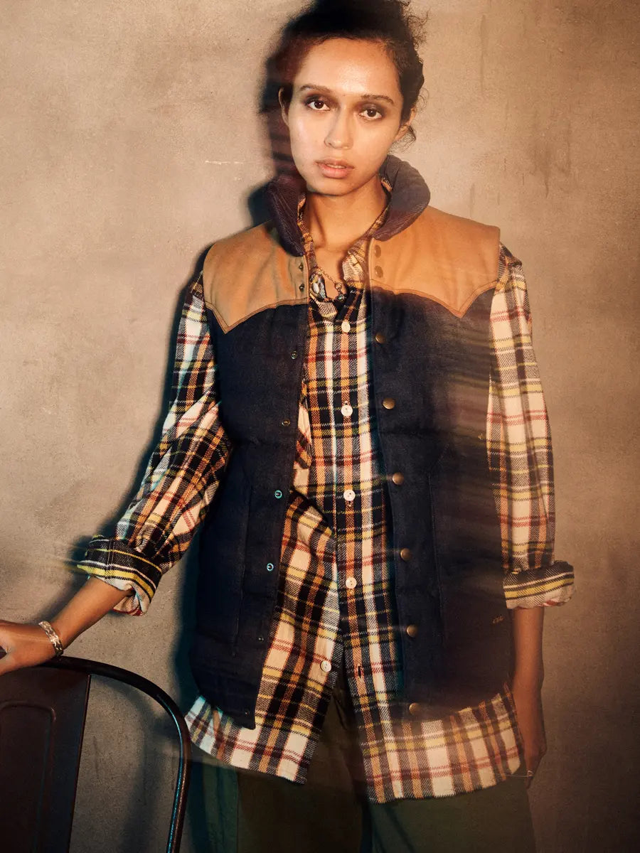 FN-SNR-014L FLANNEL CHECK WORK SHIRT