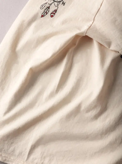 FN-THC-048 T-Shirt – Motorcycle Race Off White/Nature