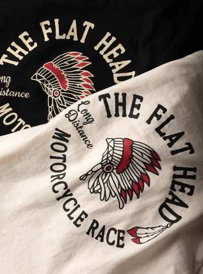 FN-THC-048 T-Shirt – Motorcycle Race Off White/Nature