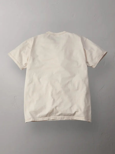 FN-THC-101P Plain Pocket T-Shirt – Loopwheel Heavyweight Off White/Nature