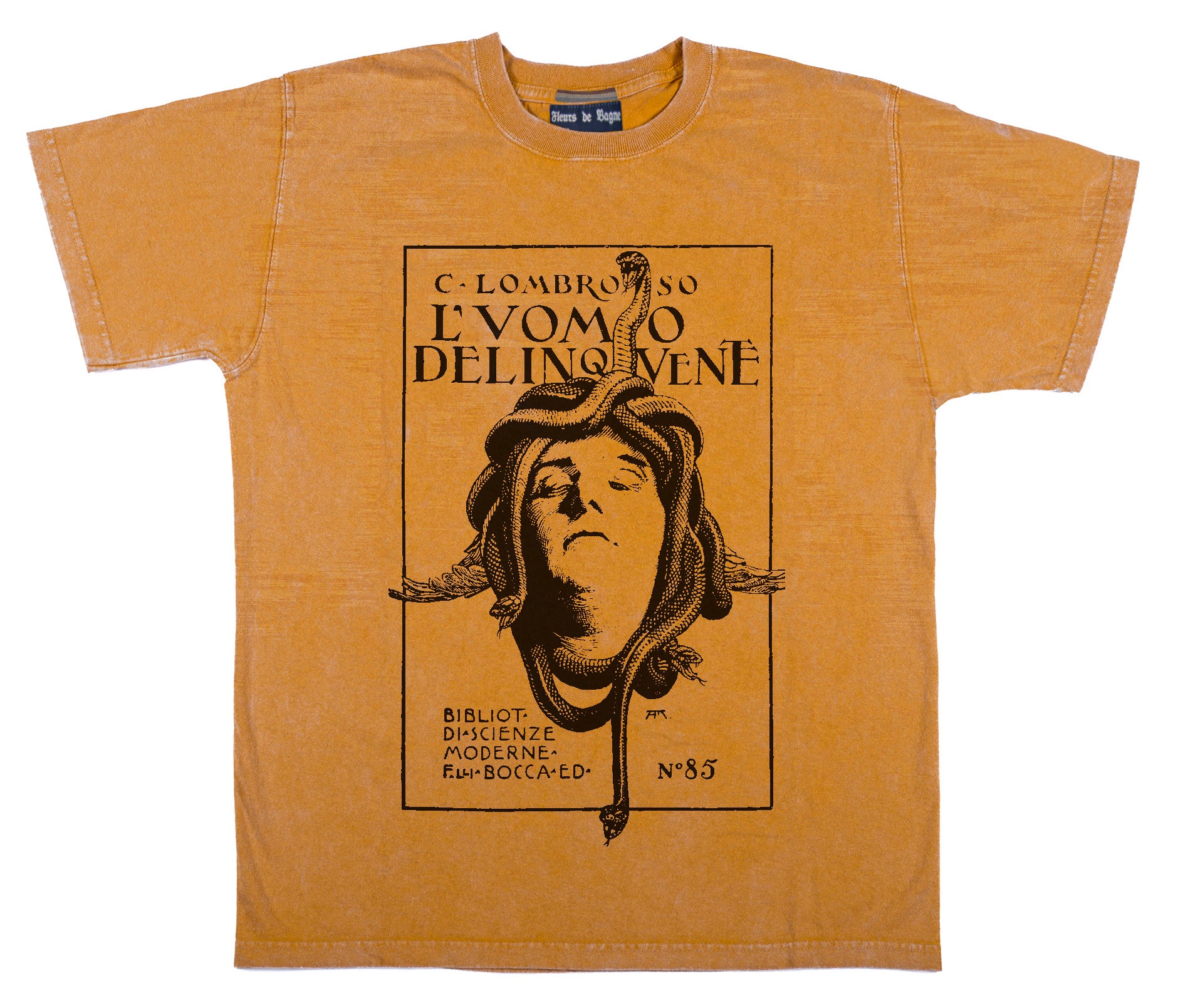 TRICOT L’UOMO DELINQUENTE “CESARE LOMBROSO” Old Yellow