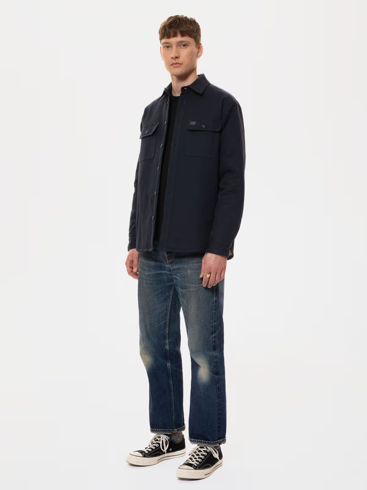 GLENN PADDED SHIRT NAVY