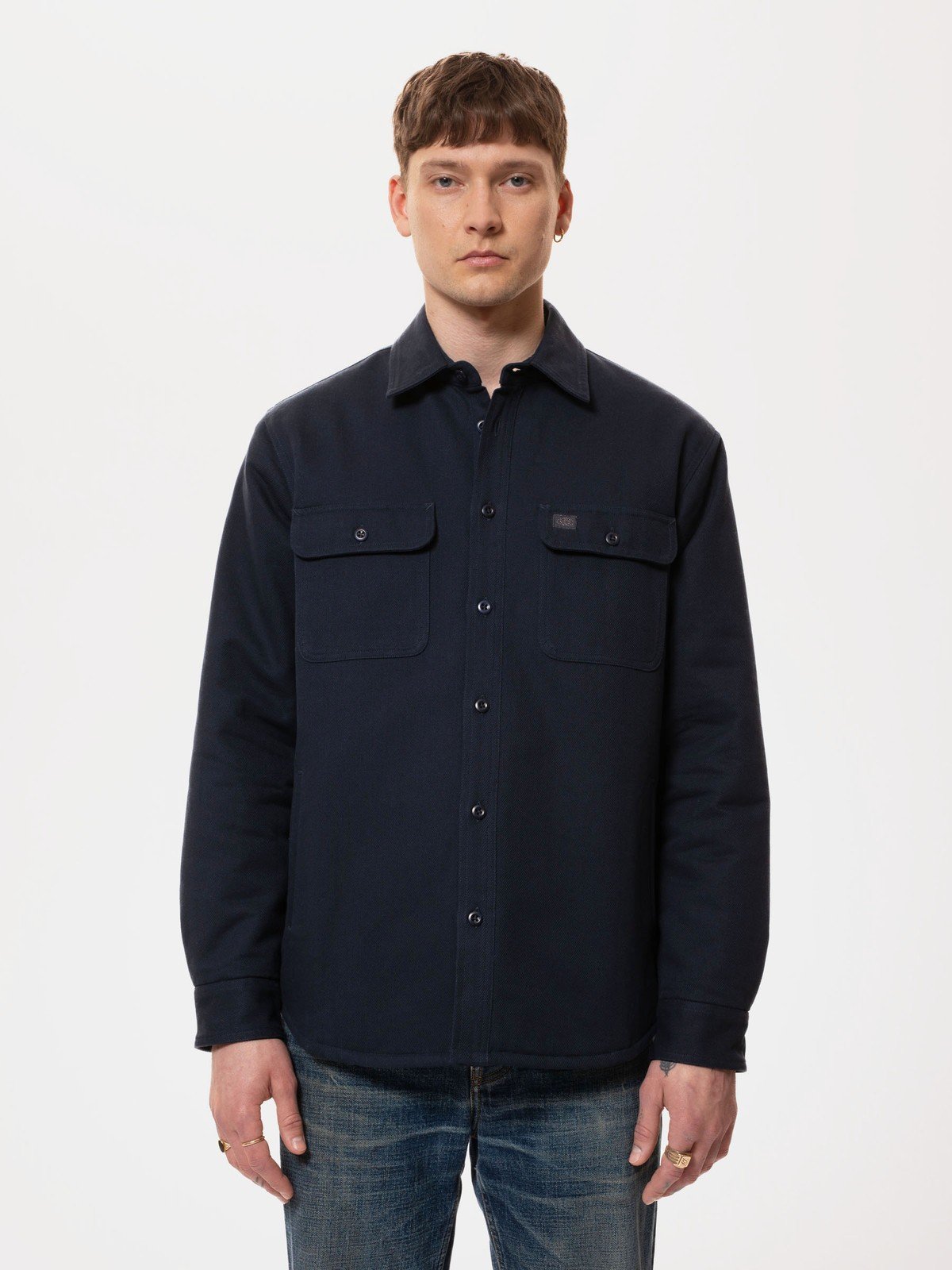 GLENN PADDED SHIRT NAVY