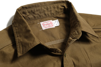 HARVEST BACK SATIN SHIRT / TR25AW-402 – Khaki