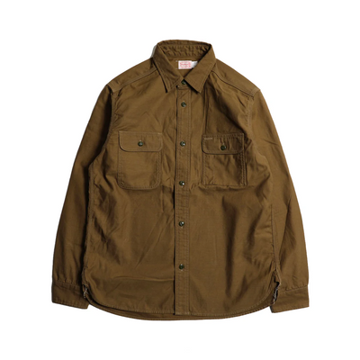HARVEST BACK SATIN SHIRT / TR25AW-402 – Khaki