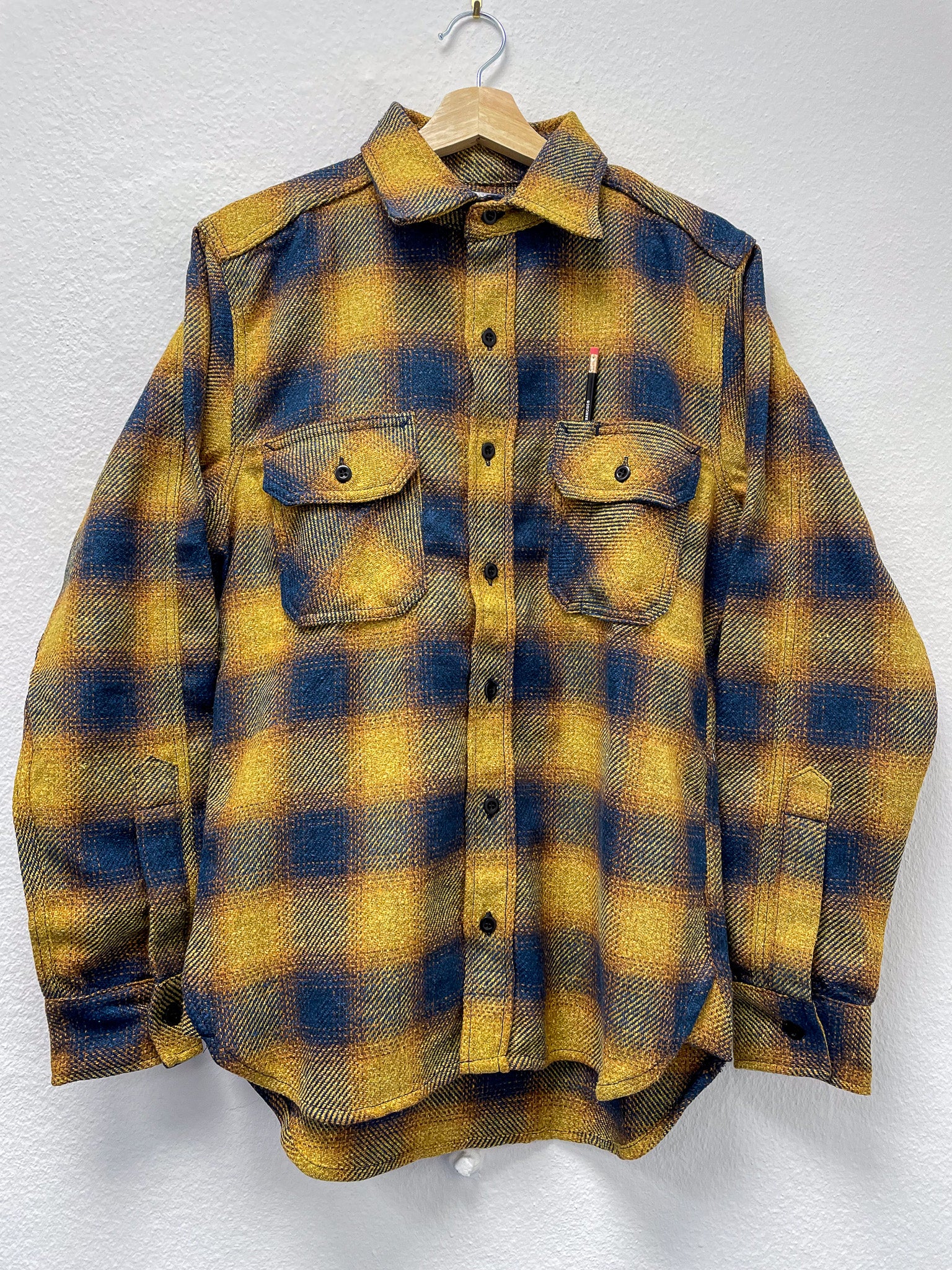 CLAMPDOWN SHIRT HEAVY FLANNEL Gold/Blue/Orange