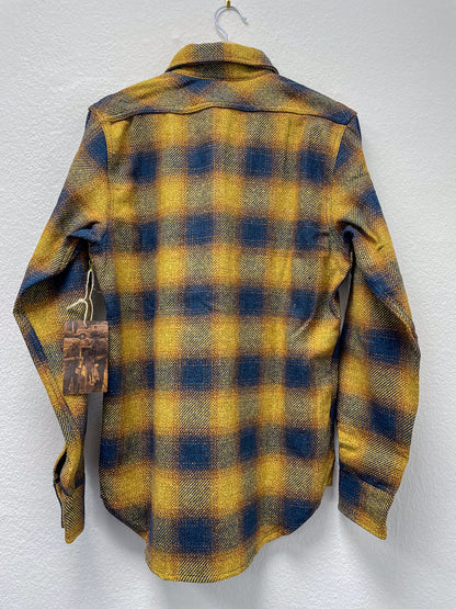 CLAMPDOWN SHIRT HEAVY FLANNEL Gold/Blue/Orange