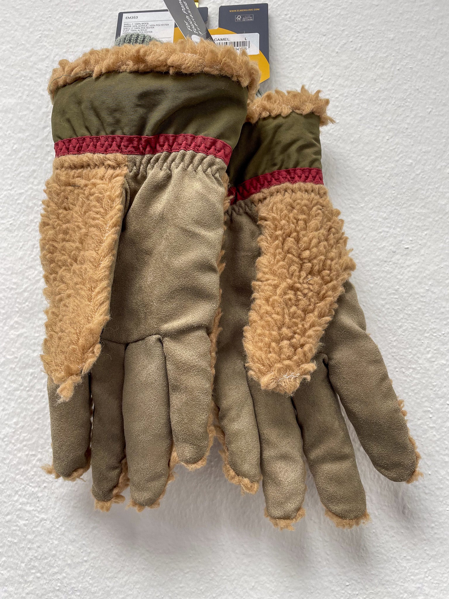 EM 353 TEDDY GLOVE Camel