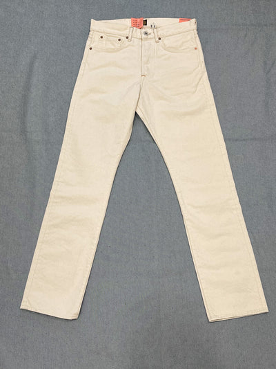 BUCK JEANS UNEVEN BROKEN TWILL ECRU