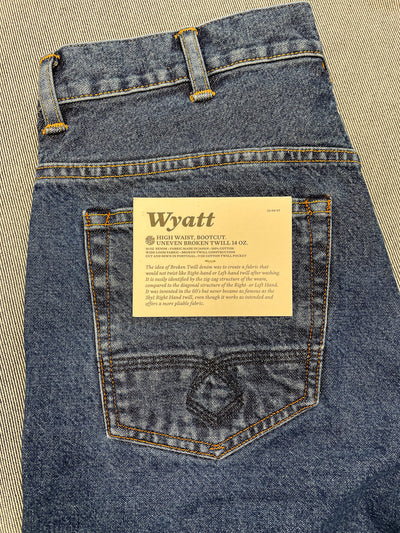 WYATT Uneven Broken Twill (Double Wash)