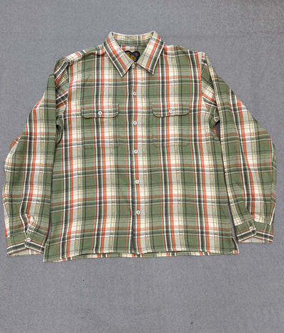 WEBSTER Shirt Jacquard Flannel – Green / Beige Check