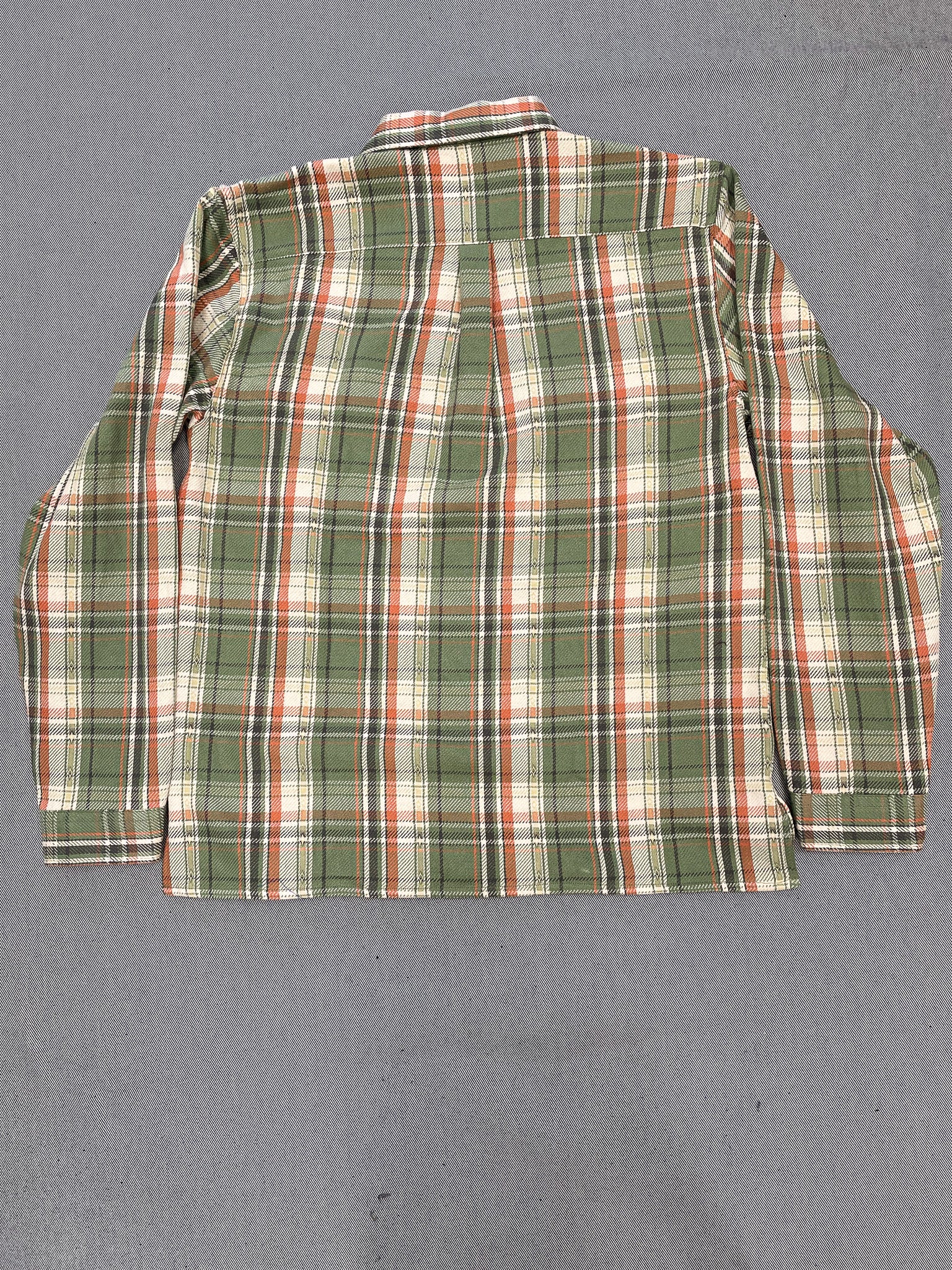 WEBSTER Shirt Jacquard Flannel – Green / Beige Check