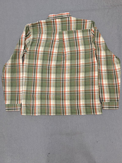 WEBSTER Shirt Jacquard Flannel – Green / Beige Check