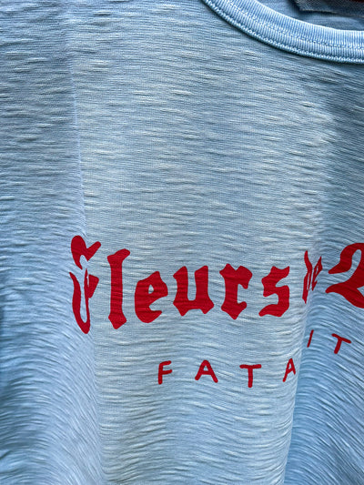 LE TRICOT FLEURS DE BAGNE "Fatalitas" Light Blue