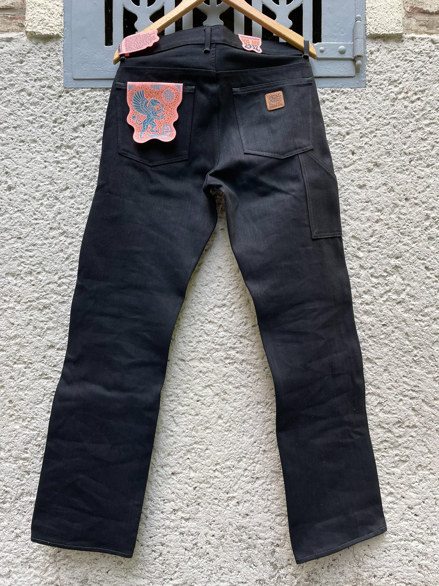 WENDELL Gunpowder / Soot Black Pants 14 oz Unwashed