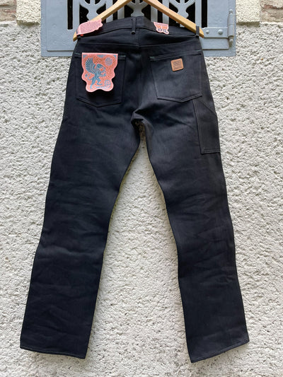 WENDELL Gunpowder / Soot Black Pants 14 oz Unwashed