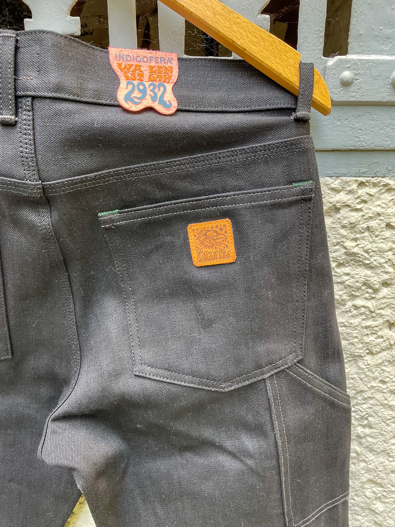 WENDELL Gunpowder / Soot Black Pants 14 oz Unwashed