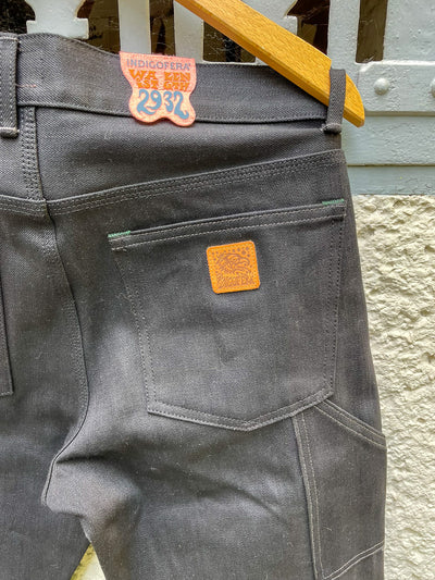 WENDELL Gunpowder / Soot Black Pants 14 oz Unwashed