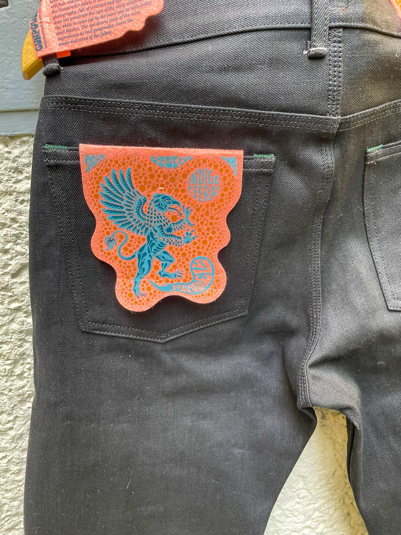 WENDELL Gunpowder / Soot Black Pants 14 oz Unwashed