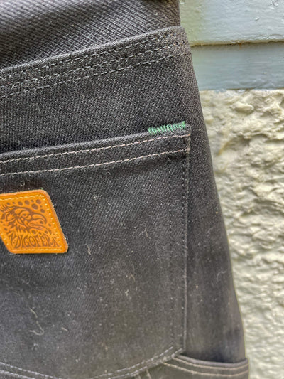 WENDELL Gunpowder / Soot Black Pants 14 oz Unwashed