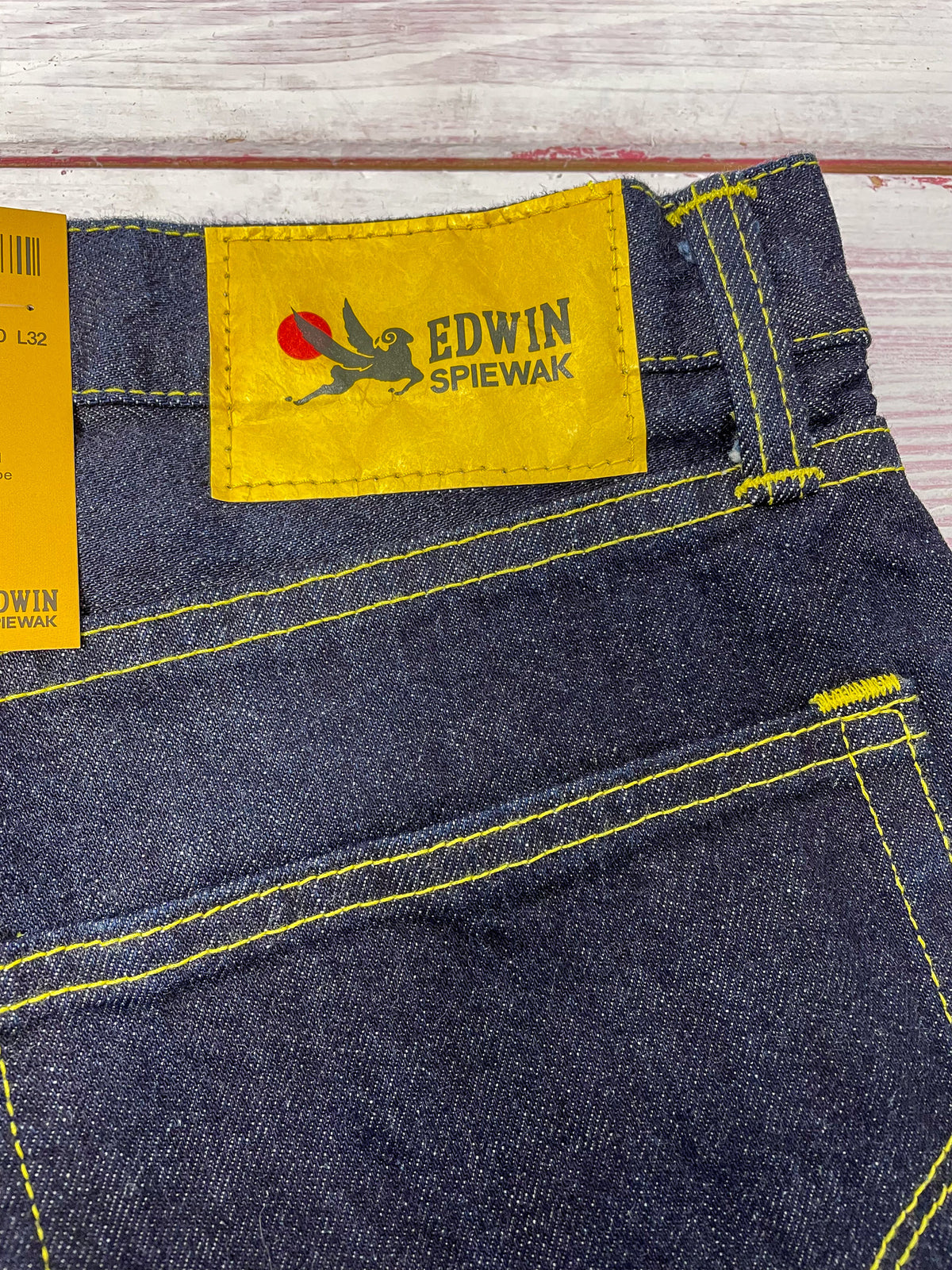 SPIEWAK x EDWIN Loose Jeans – Kaihara Dark Pure Indigo Rainbow Selvage