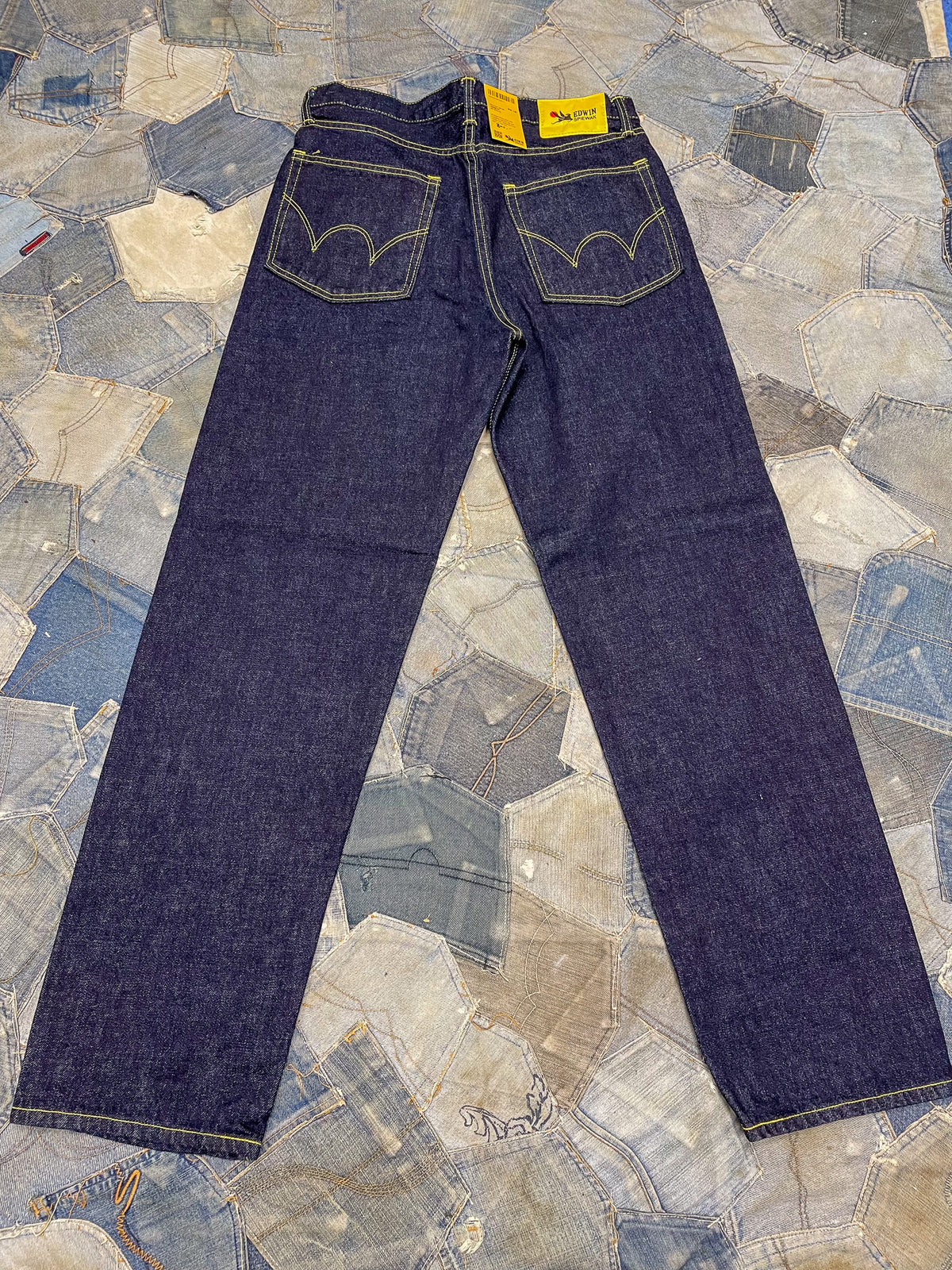 SPIEWAK x EDWIN Loose Jeans – Kaihara Dark Pure Indigo Rainbow Selvage
