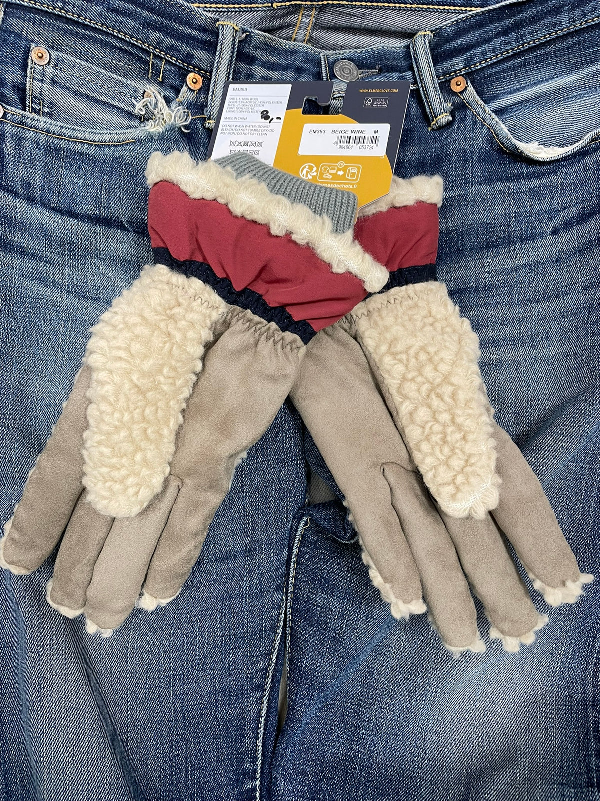 EM 353 TEDDY GLOVE Camel