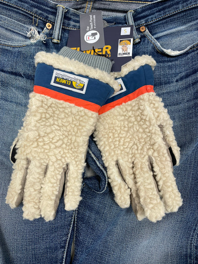 EM353 TEDDY GLOVE Beige/Blue