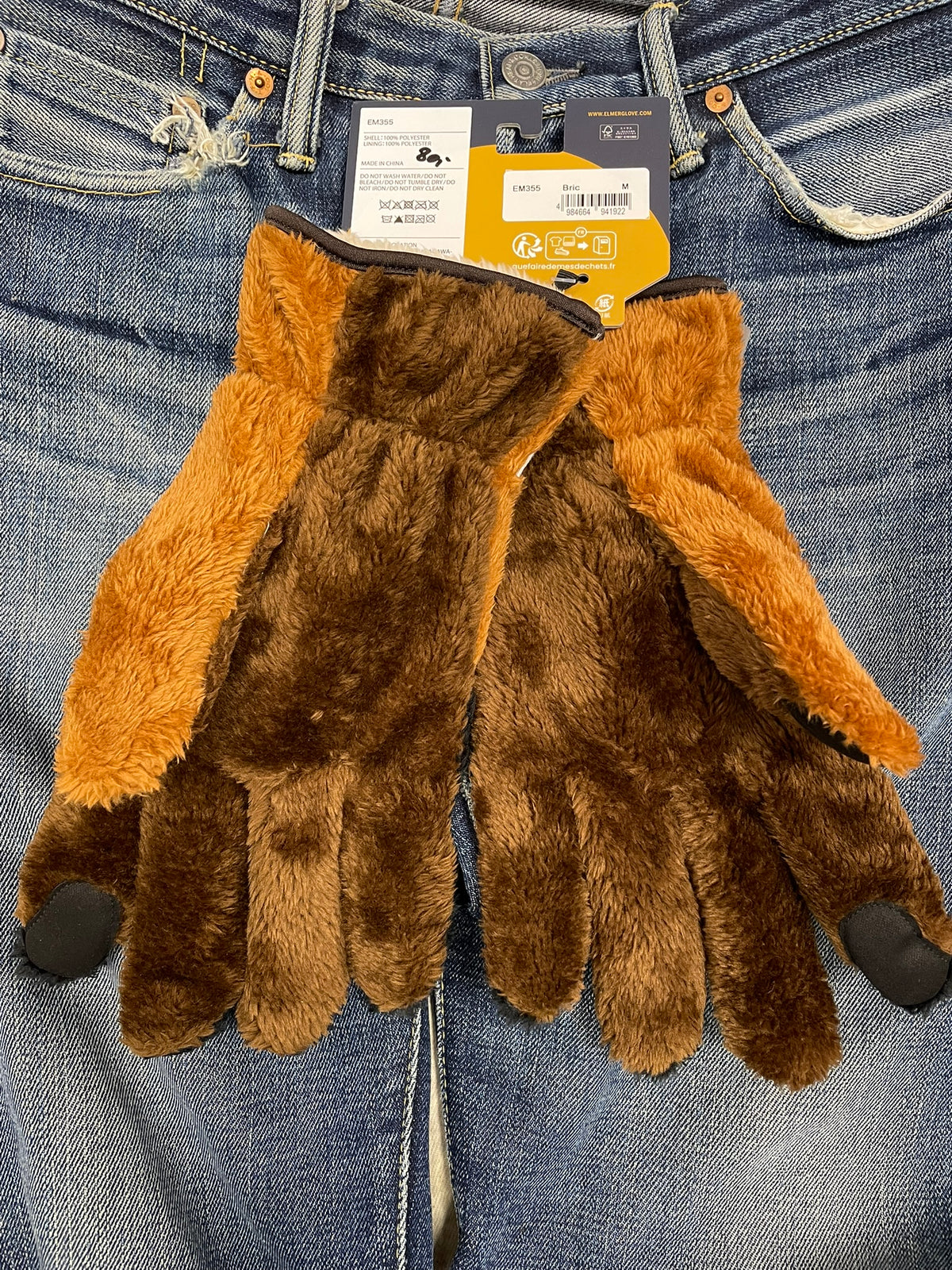 EM 355 CUDDLY CLUB GLOVE Brown