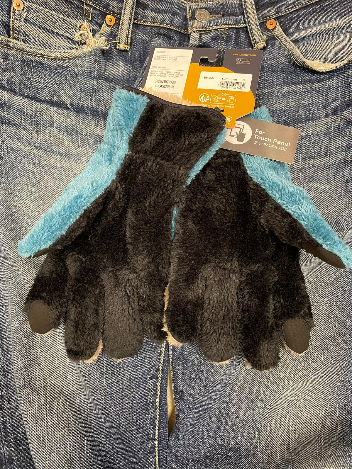 EM 355 CUDDLY CLUB GLOVE Turquoise