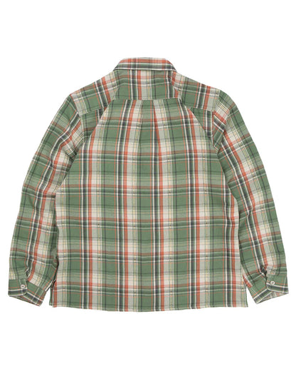 WEBSTER Shirt Jacquard Flannel – Green / Beige Check