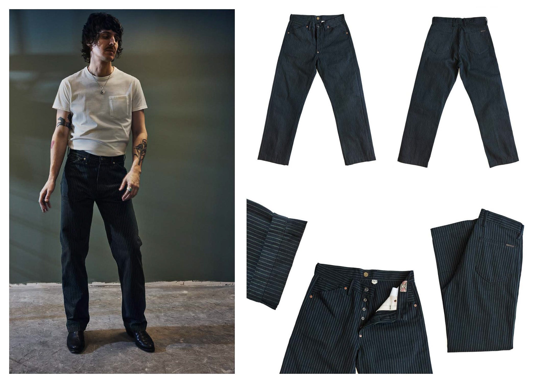 JACK PANTS “Viridecent Stripe”