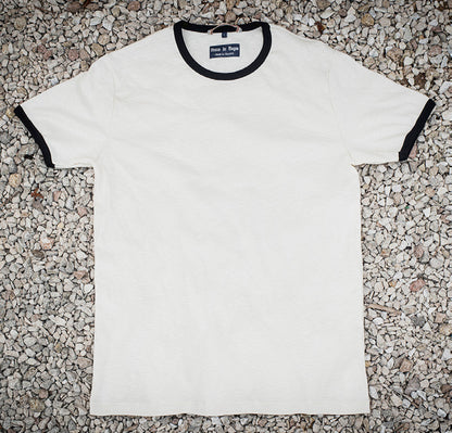 Two-tone flame-print jersey