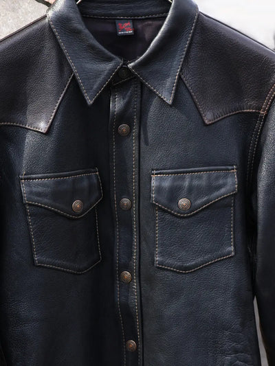 TFH-DEERSKIN WESTERN SHIRT FN‑LS‑DS004