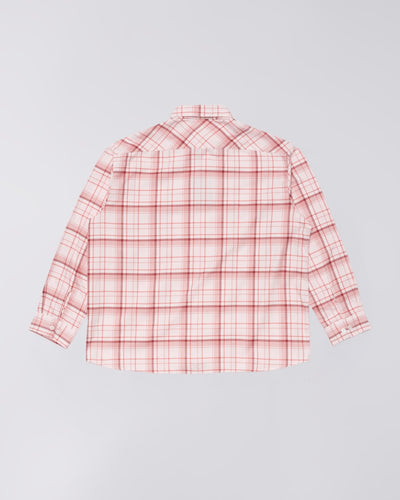 ACE SHIRT LS  Light PinkCheck Flannel Overshirt